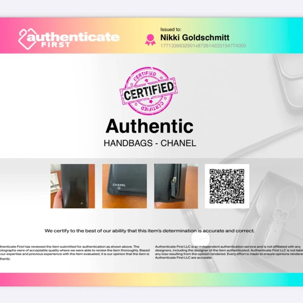 Chanel Black Leather Womens Camilla Wallet - Picture 12 of 12